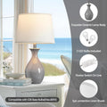 Contemporary Ceramic Bedroom Nightstand Lamps Set