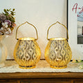 8-Inch Gold Cordless Metal Table Lamp